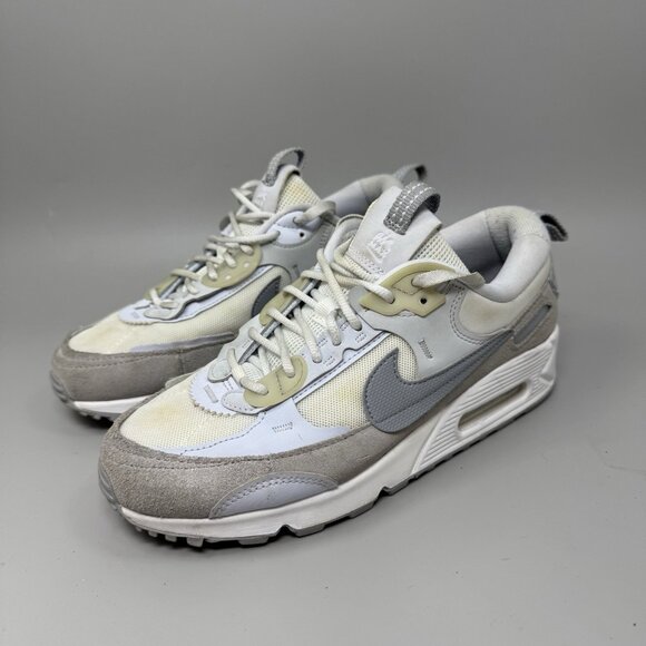 Nike Air Max 90 Futura Womens Size 8 White Gray Athletic Shoes Sneakers - Picture 3 of 9